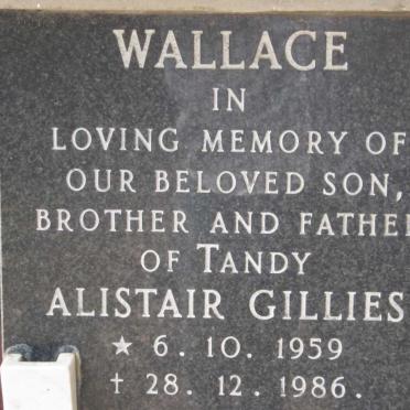 WALLACE Alistair Gillies 1959-1986