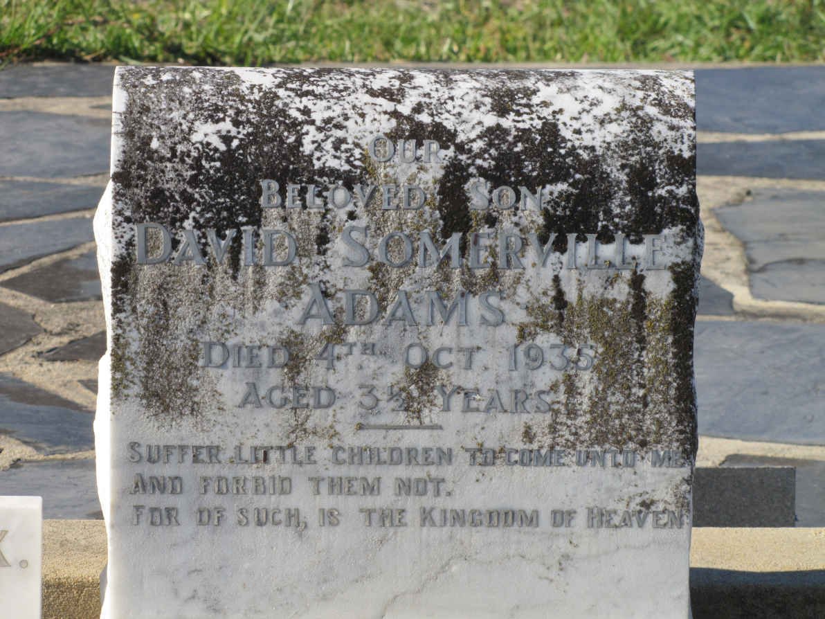 ADAMS David Somerville -1935 