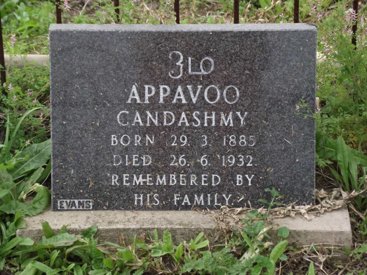 APPAVOO Candashmy 1885-1932