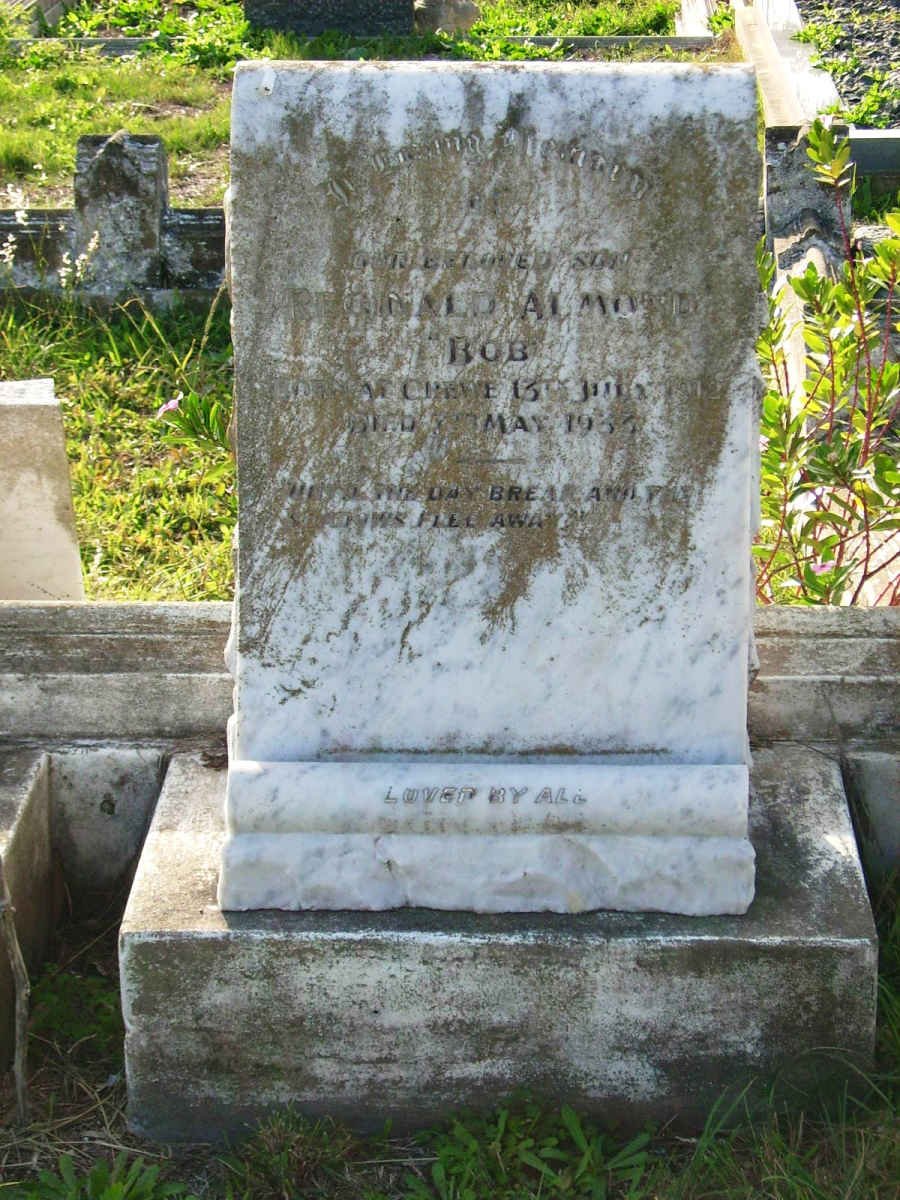 ALMOND Reginald 1912-1933