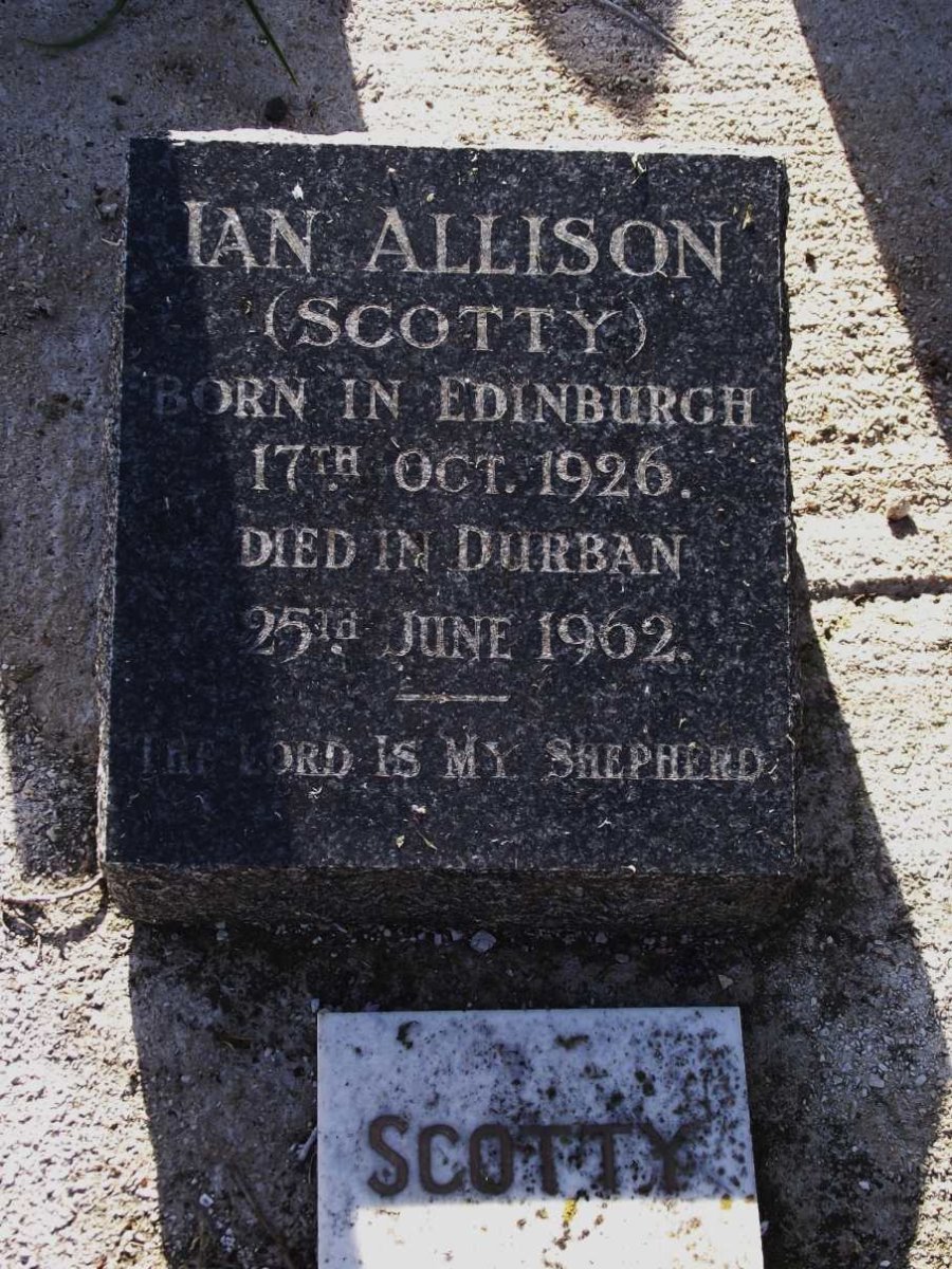ALLISON Ian 1926-1962