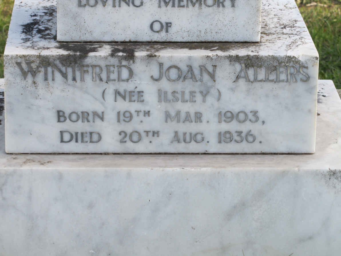 ALLERS Winifred Joan nee ILSLEY 1903-1936
