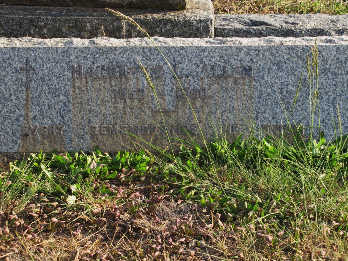 ALLEN Harriette L. 1859-1950