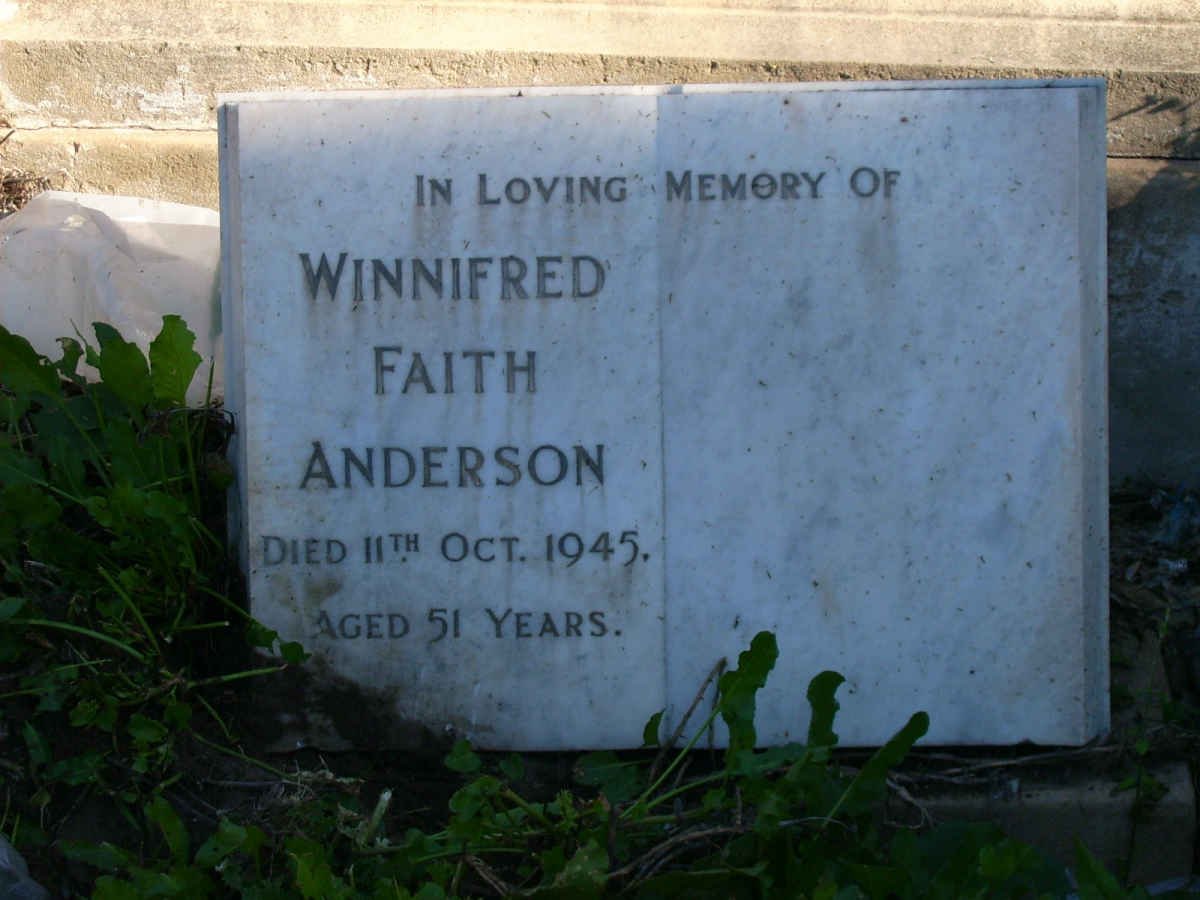 ANDERSON Winnifred Faith -1945
