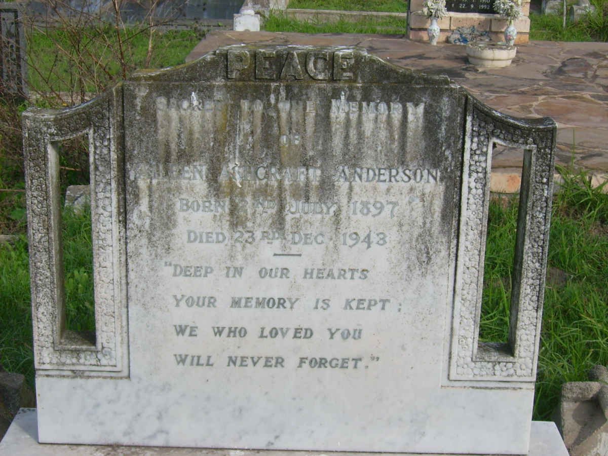 ANDERSON Aileen Ashcraft 1897-1943