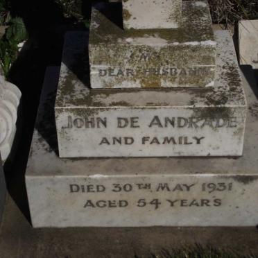 ANDRADE John, de -1931