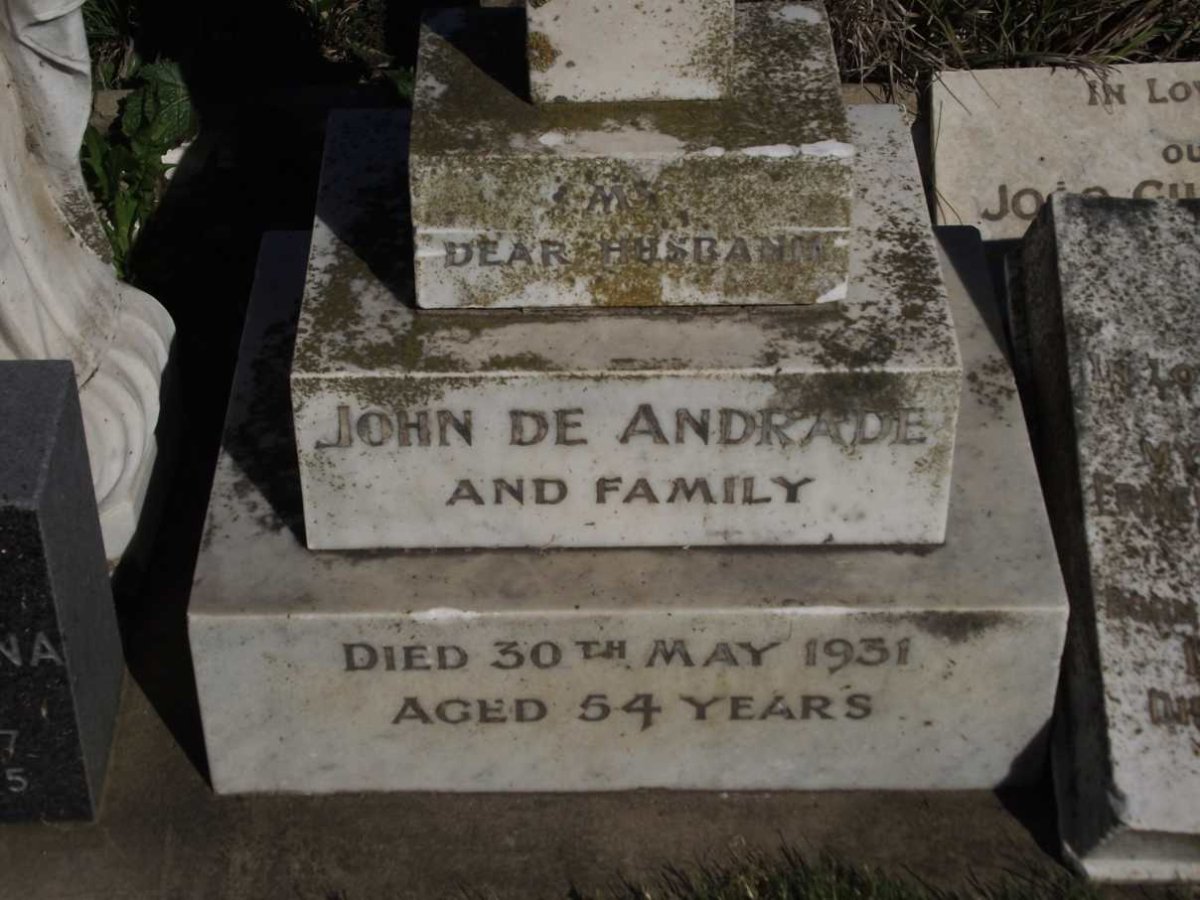 ANDRADE John, de -1931
