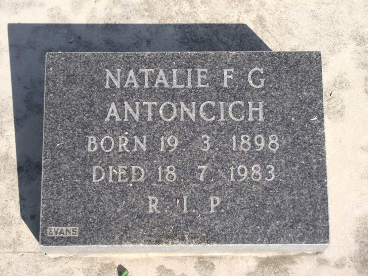 ANTONCICH Natalie F.G. 1898-1983