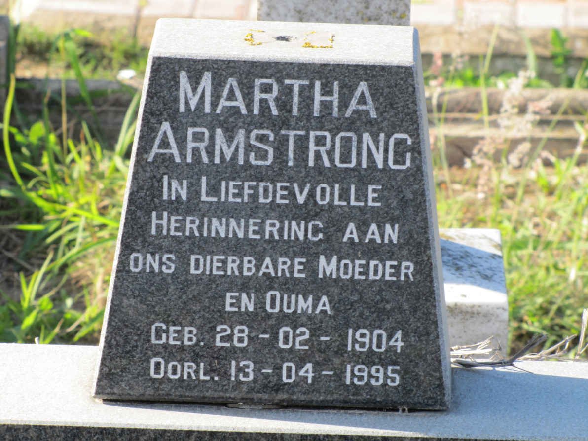 ARMSTRONG Martha 1904-1995