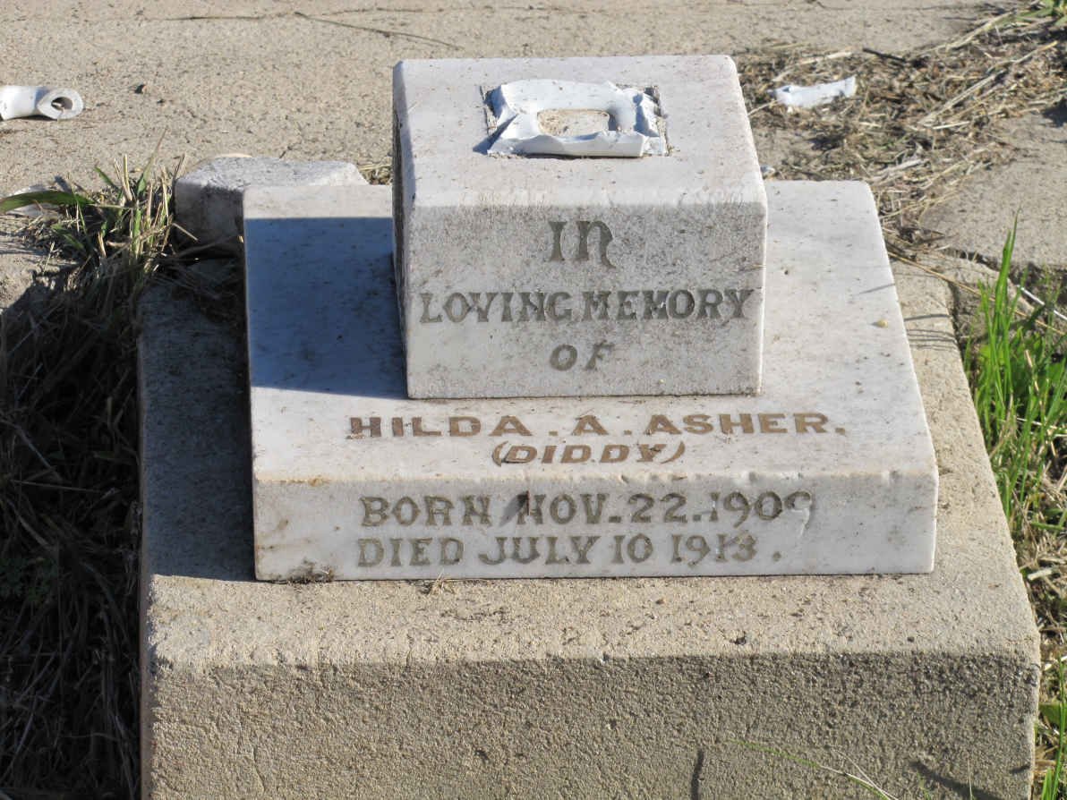 ASHER Hilda A. 1909-1913