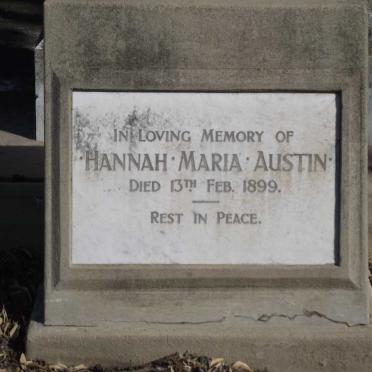 AUSTIN Hannah Maria -1899