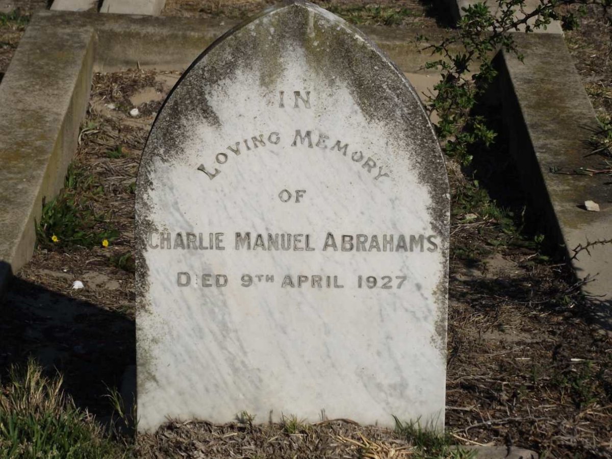 ABRAHAMS Charlie Manuel -1927
