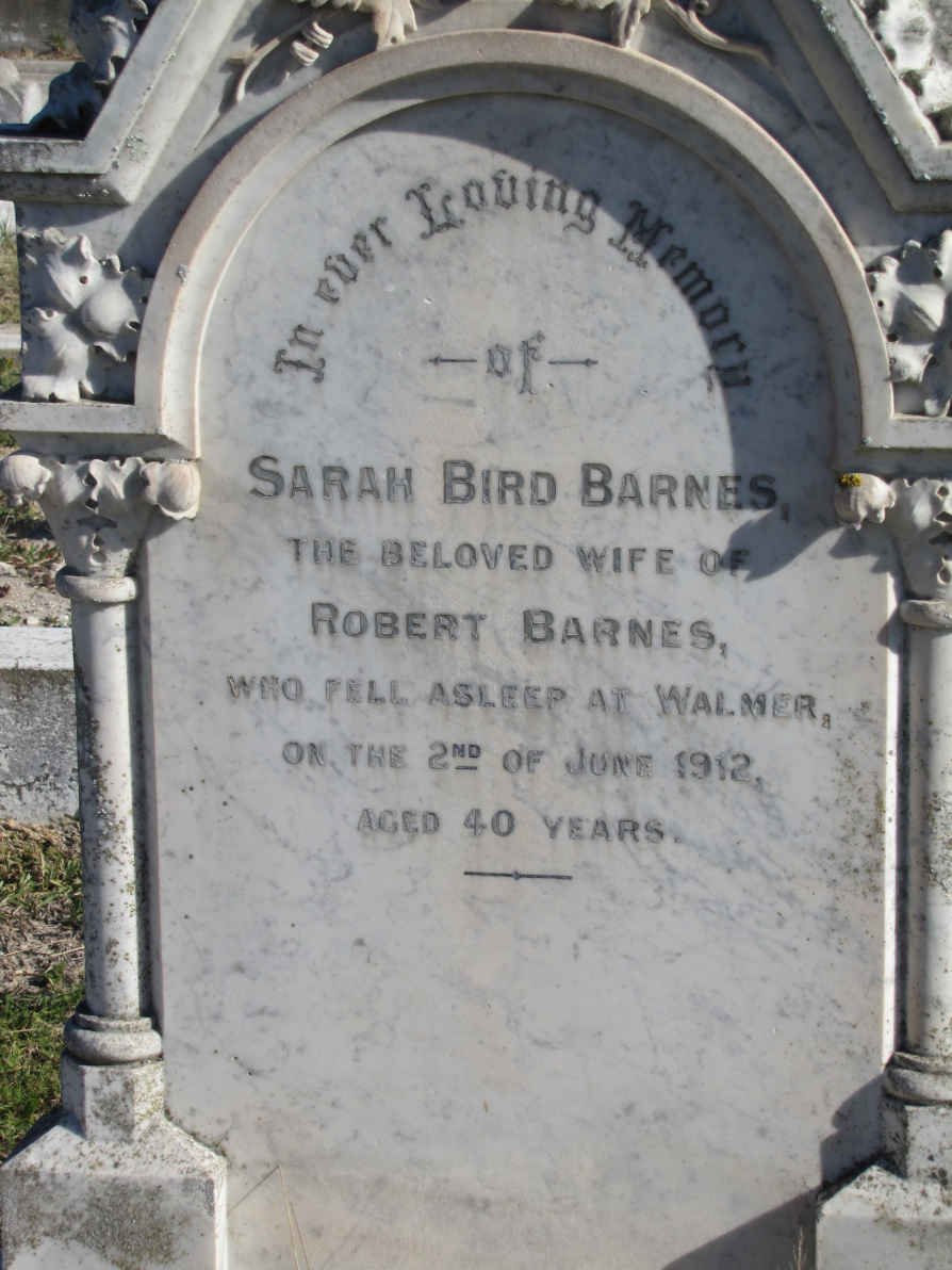 BARNES Sarah Bird -1912