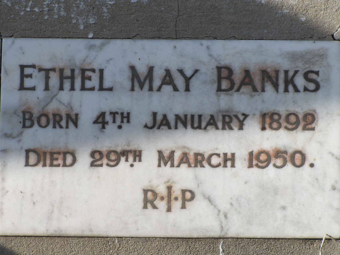 BANKS Ethel May 1892-1950