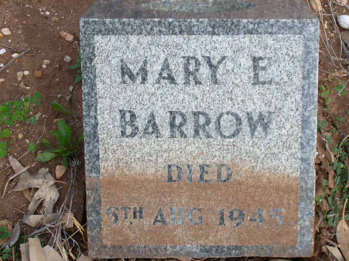 BARROW Mary E. -1945