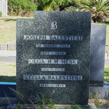 BALESTIERI Joseph 1883-1948 :: BALESTIERI Stella 1889-1979 :: MESK Olga H.M. 1914-1968