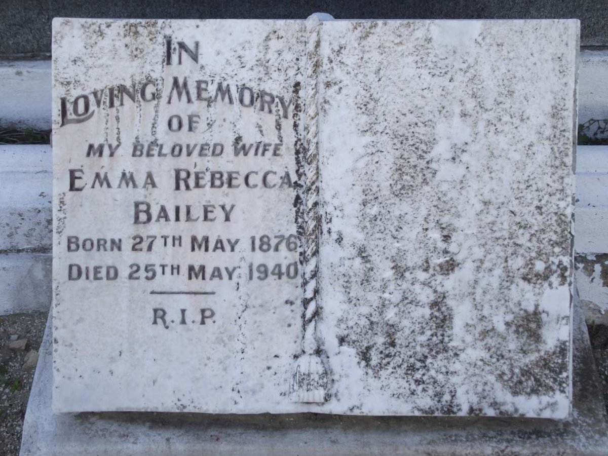 BAILEY Emma Rebecca 1876-1940
