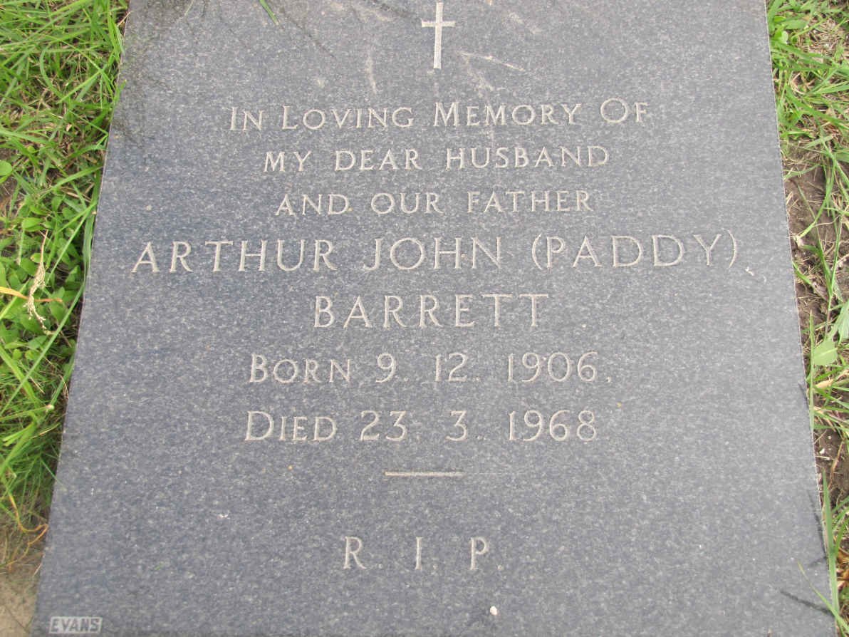 BARRETT Arthur John 1906-1968