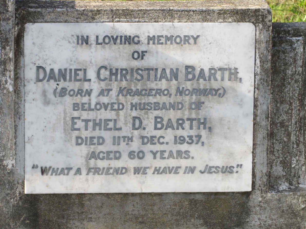 BARTH Daniel Christian -1937