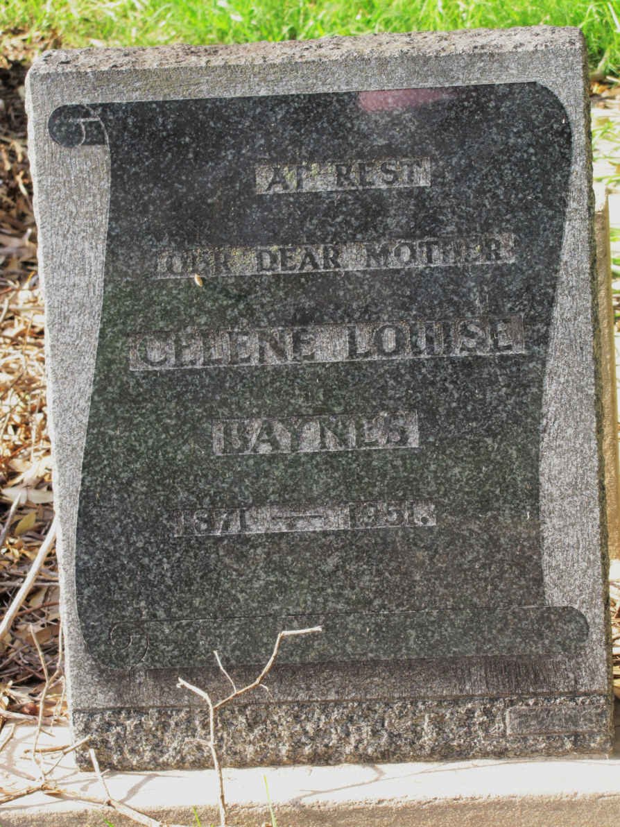BAYNES Celene Louise 1871-1951