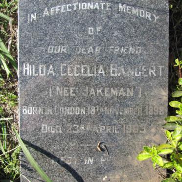 BANCERT Lydia Cecilia nee JAKEMAN 1898-1983