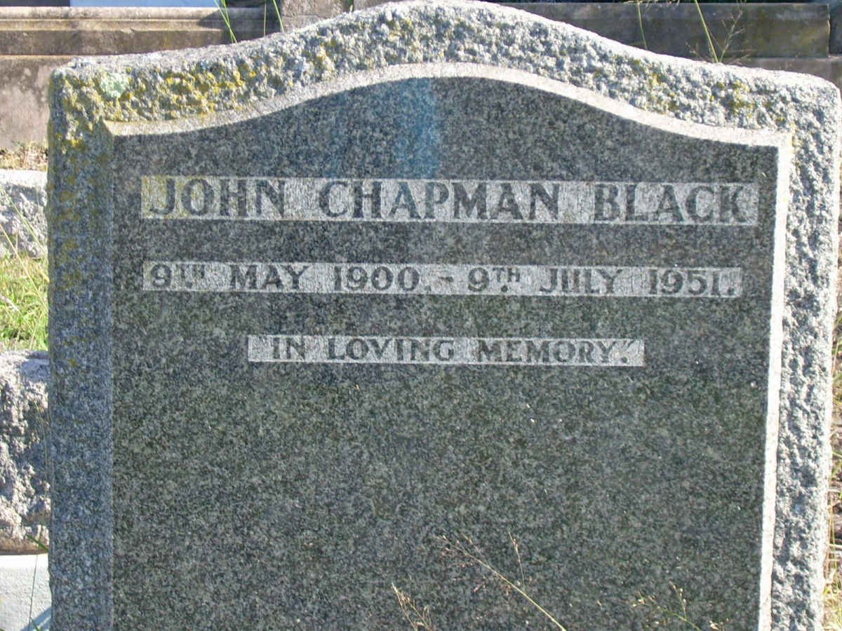 BLACK John Chapman 1900-1951