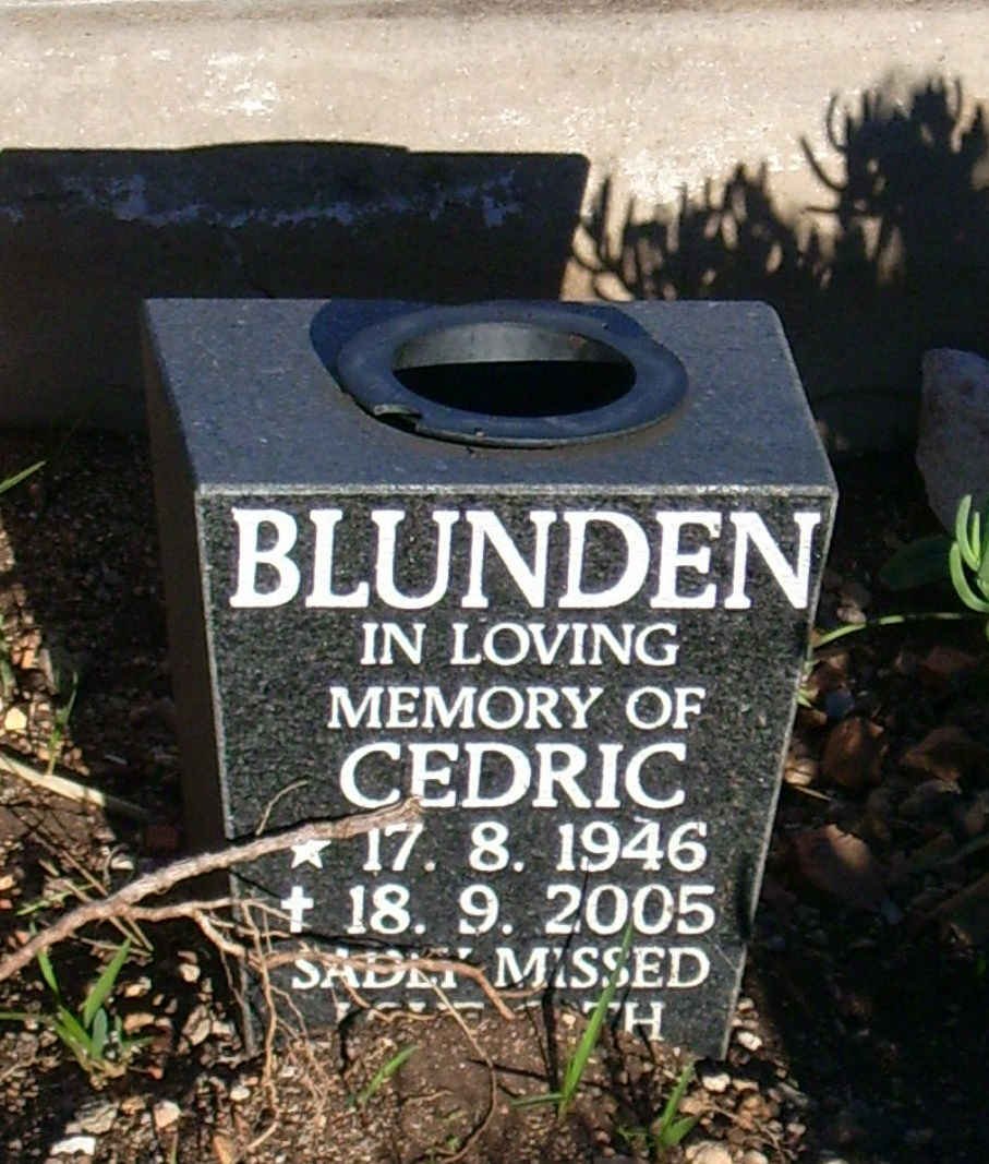BLUNDEN Cedric 1946-2005
