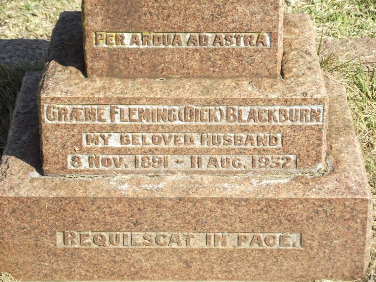 BLACKBURN Graeme Flemming 1891-1952
