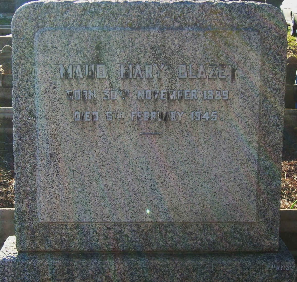 BLAZY Maud Mary 1889-1945