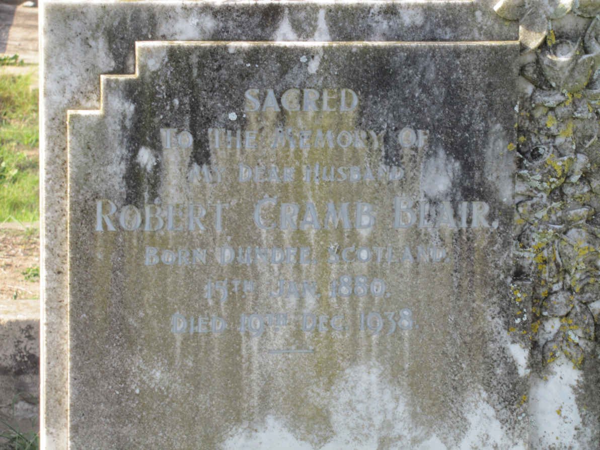 BLAIR Robert Cramb 1880-1938