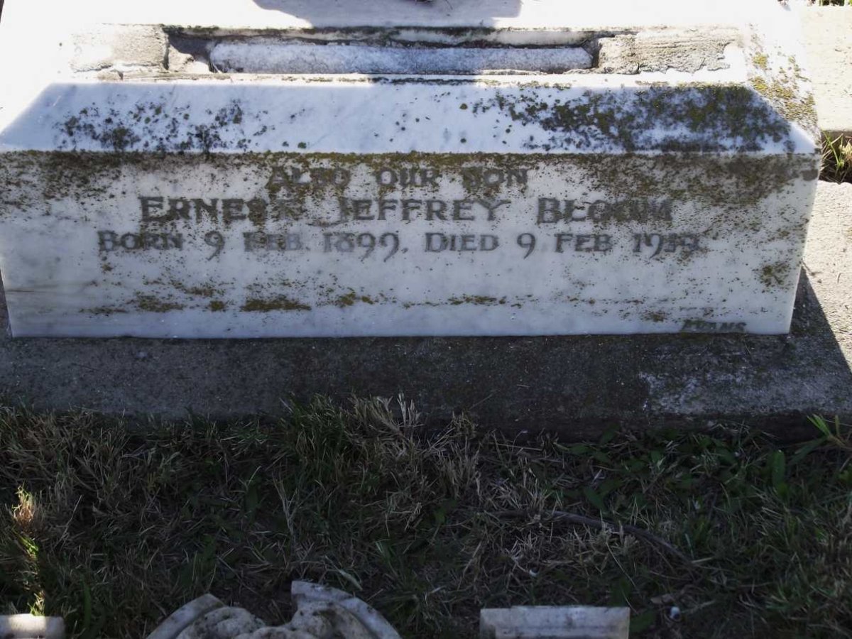 BLOOM Ernest Jeffrey 1899-1919