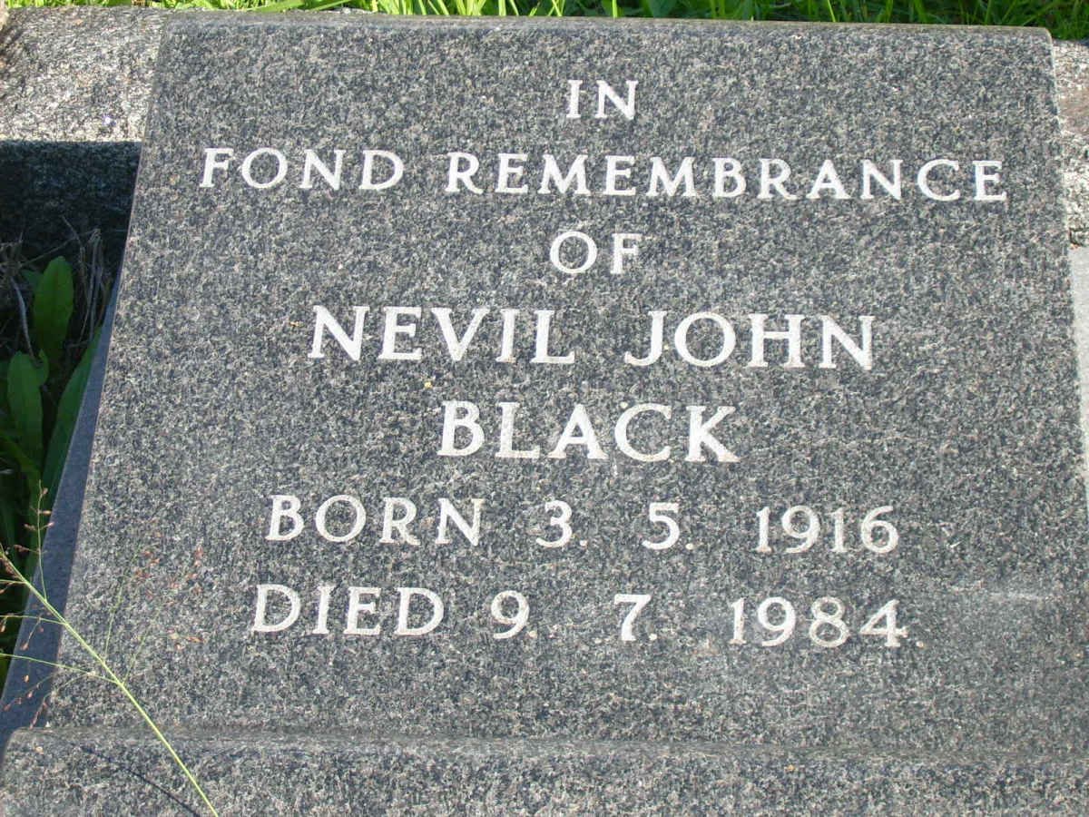 BLACK Neville John 1916-1984