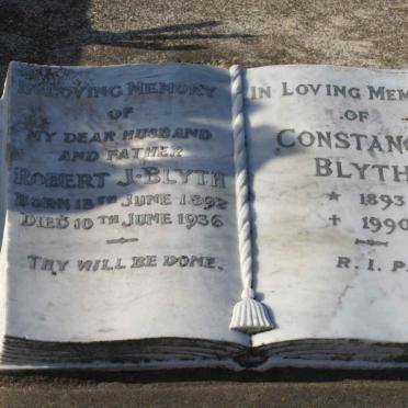 BLYTH Robert 1892-1936 &amp; Constance 1893-1990