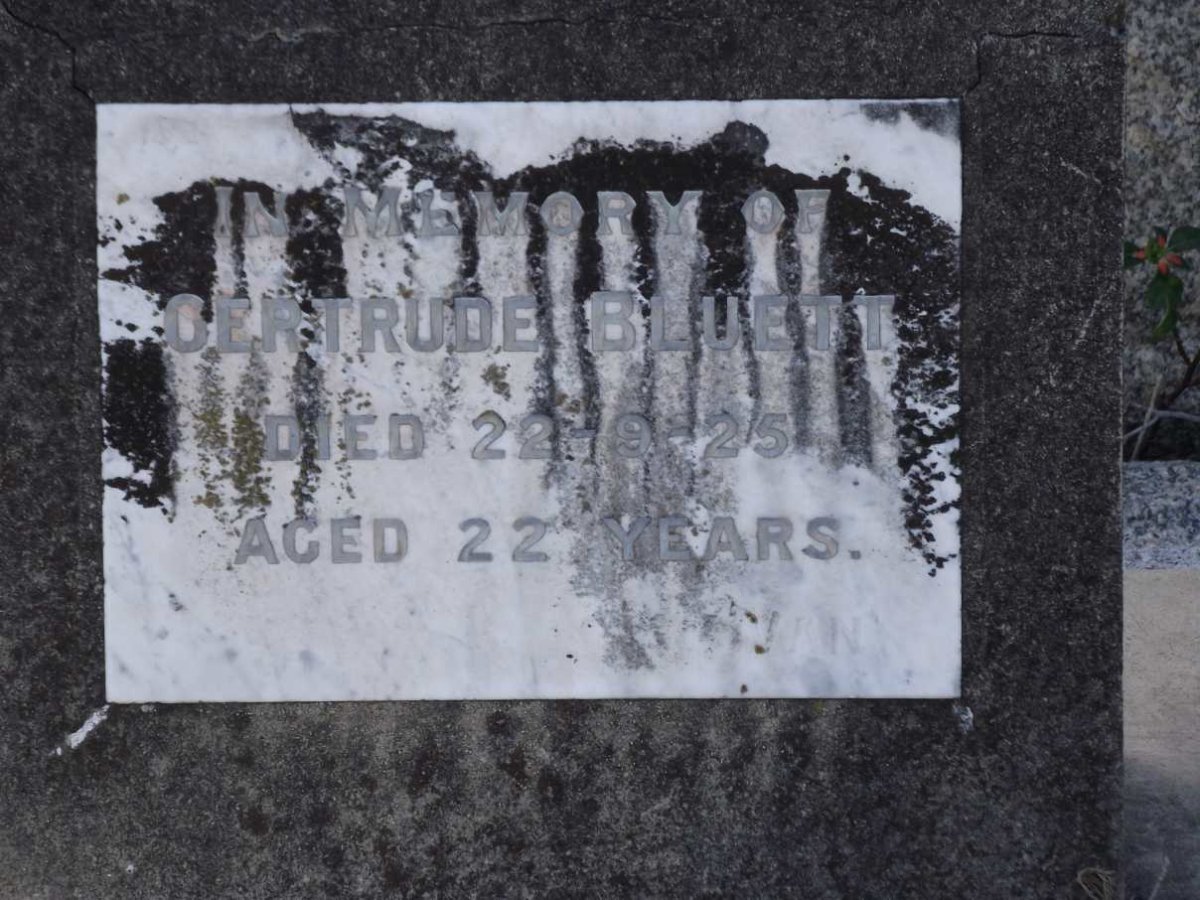 BLUETT Gertrude -1925