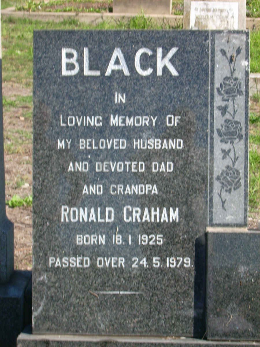 BLACK Ronald Graham 1925-1979