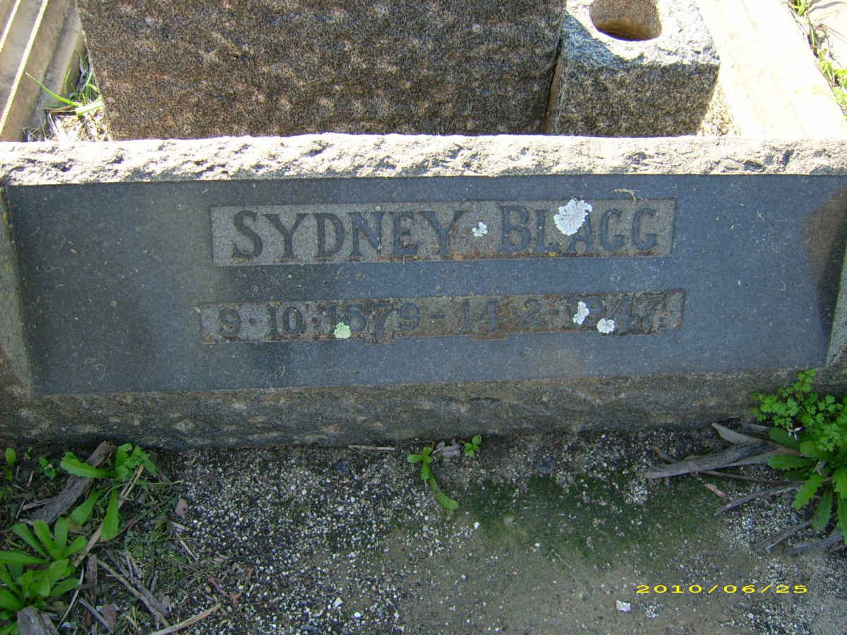 BLAGG Sydney 1879-1947