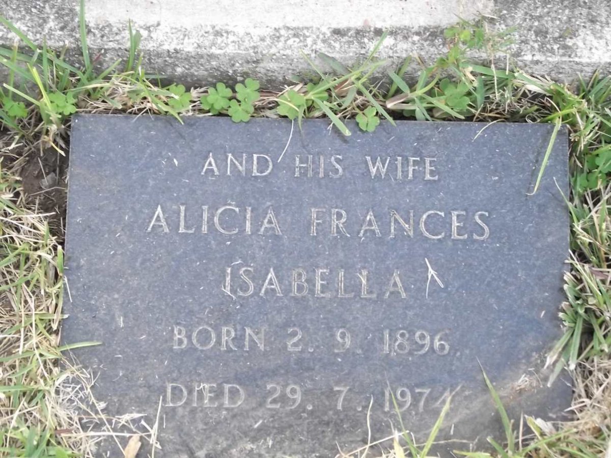 BLAIR Alicia Frances Isabella 1986-1974