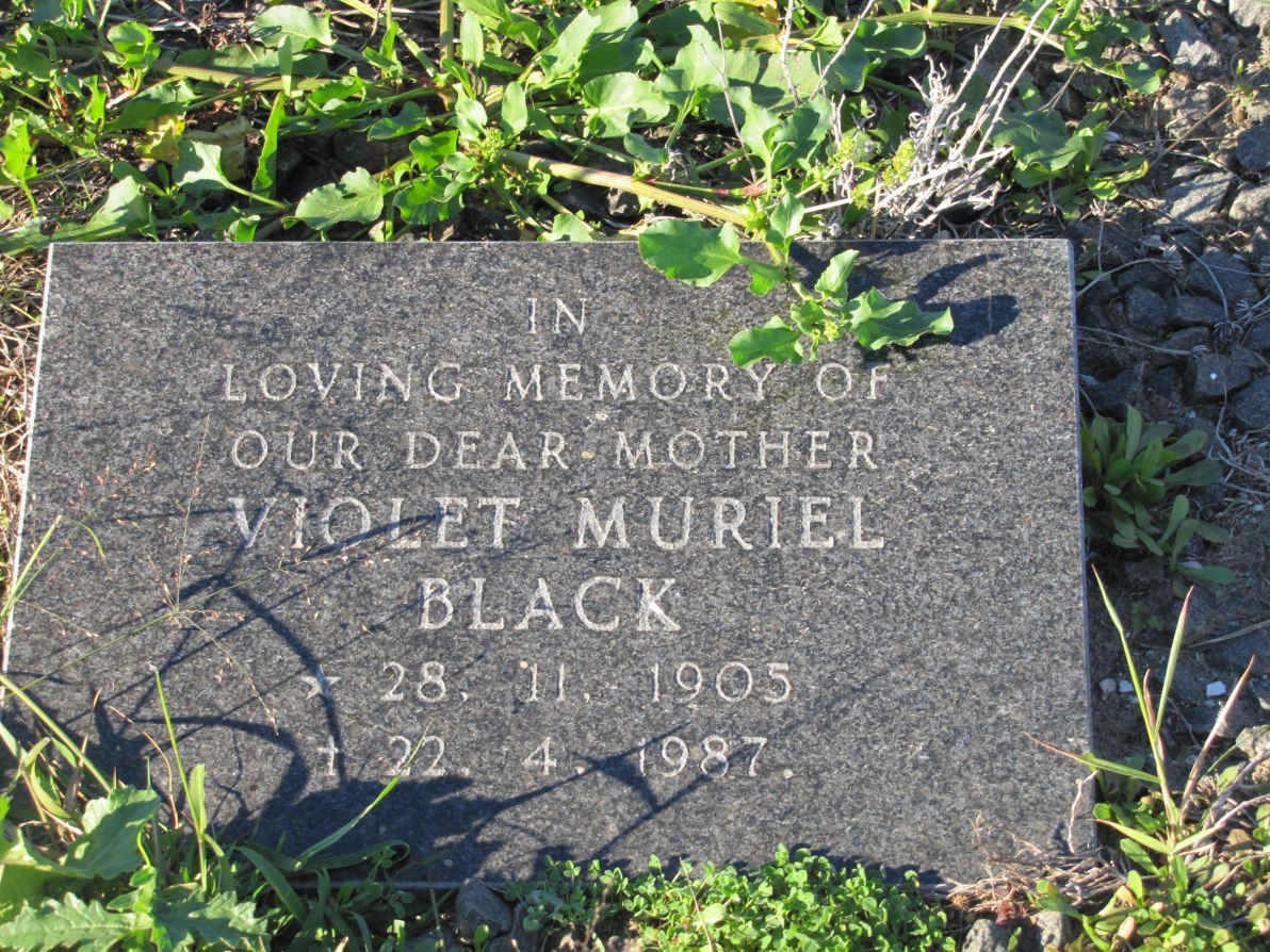 BLACK Violet Muriel 1905-1987