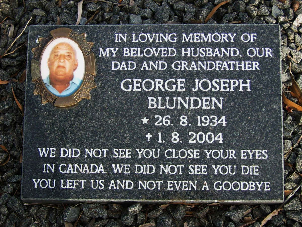 BLUNDEN George Joseph 1934-2004