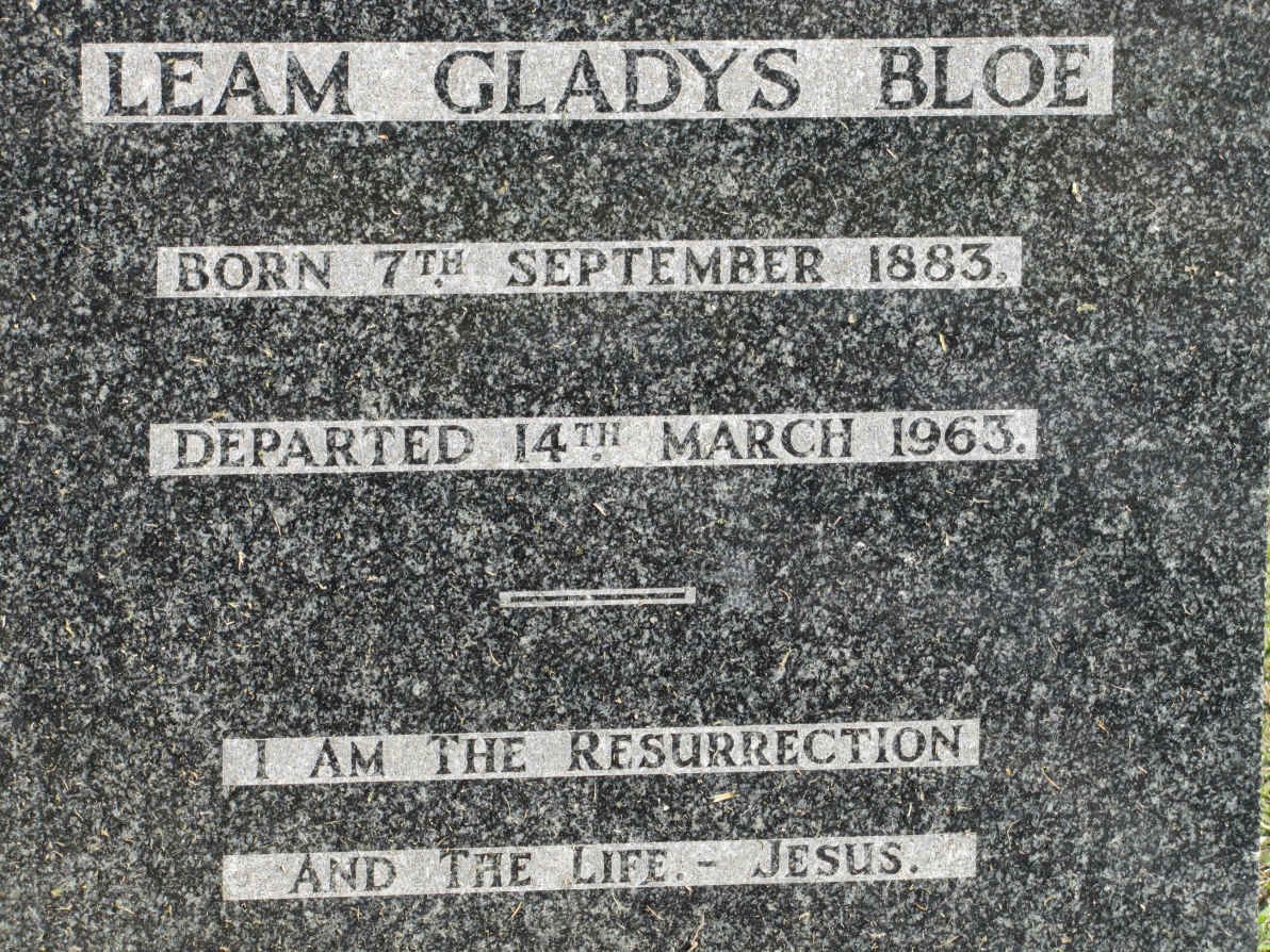 BLOE Leam Gladys 1883-1963