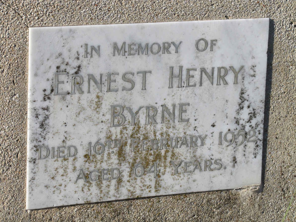 BYRNE Ernest Henry -1952