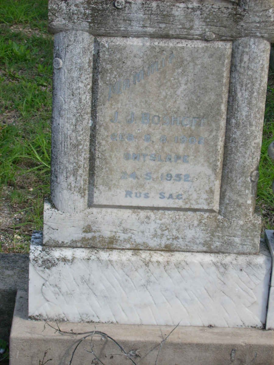 BOSHOFF J.J. 1902-1952