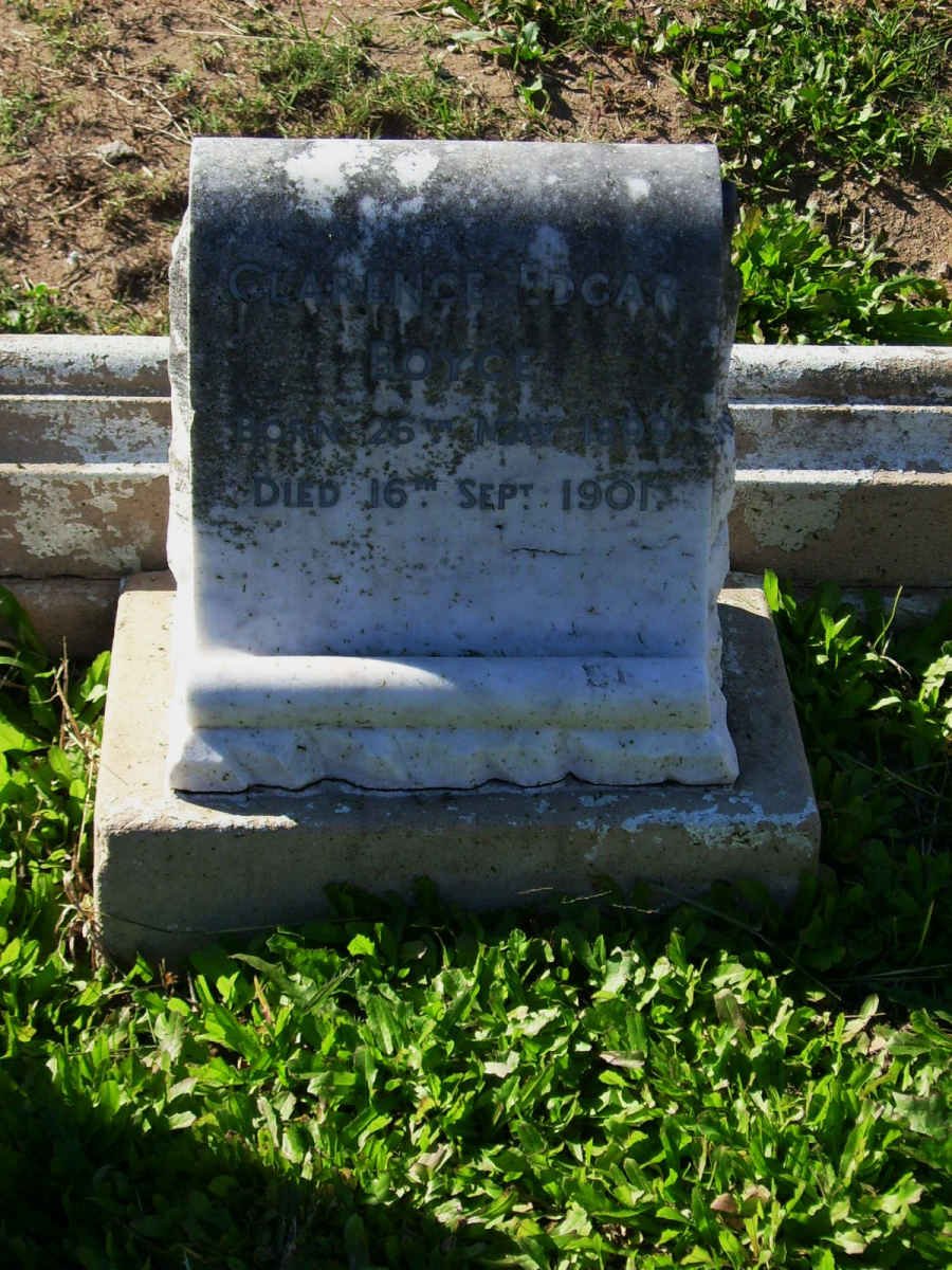 BOYCE Clarence Edgar 1899-1901