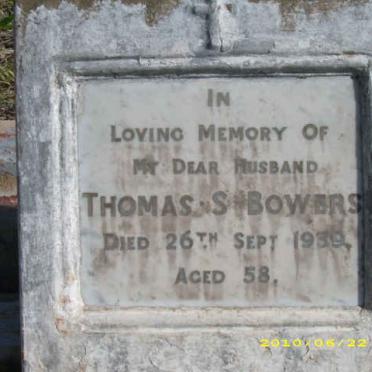 BOWERS Thomas S. -1939