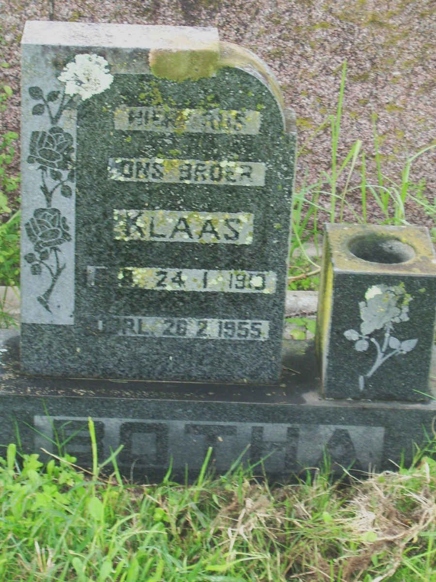 BOTHA Klaas 1913-1955