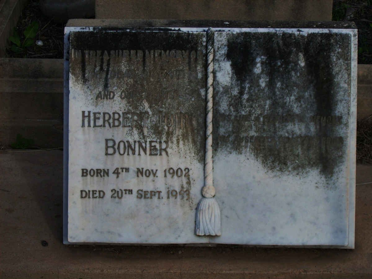 BONNER Herbert John 1902-1953