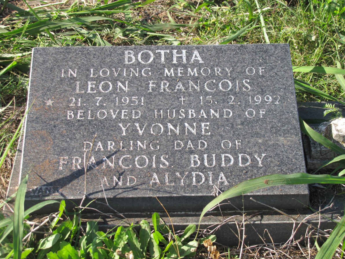BOTHA Leon Francois 1951-1992