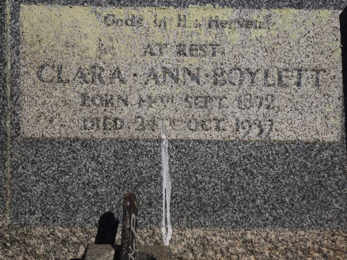 BOYLETT Clara Ann 1872-19?7