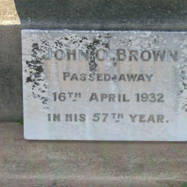 BROWN John O. -1932 
