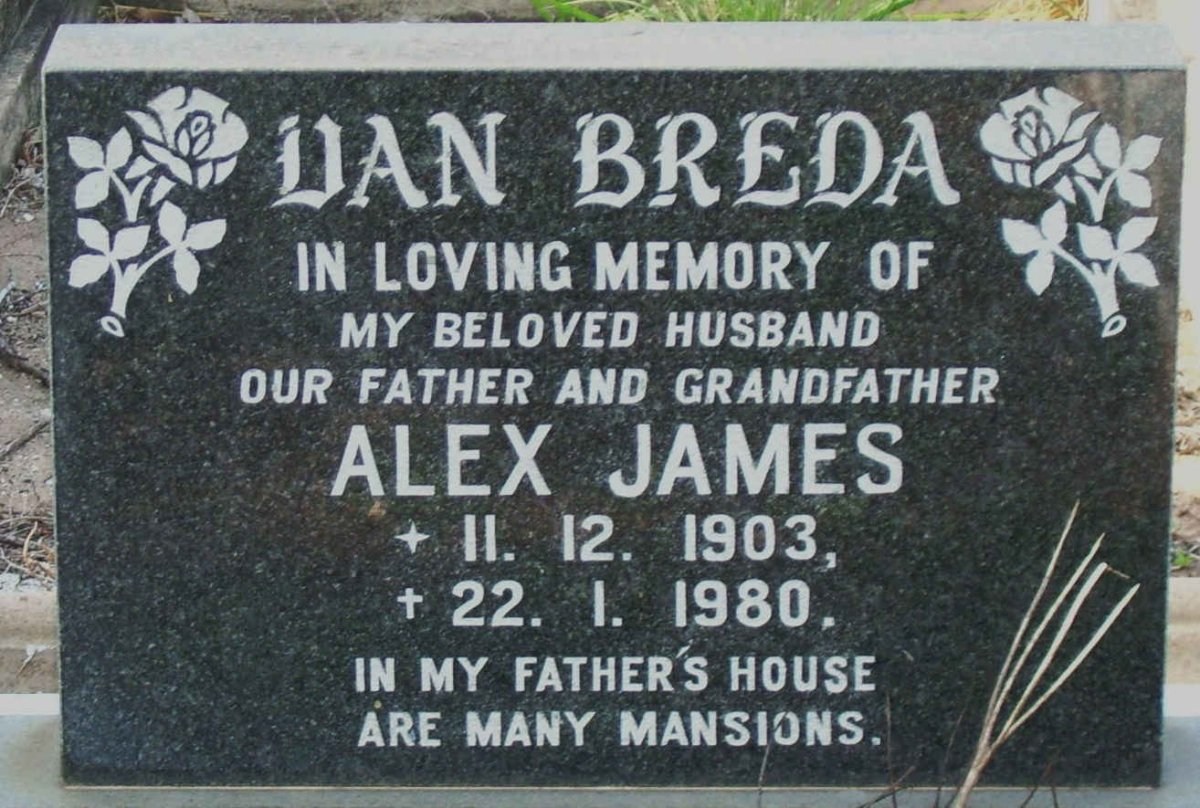 BREDA Alex James, van 1903-1980